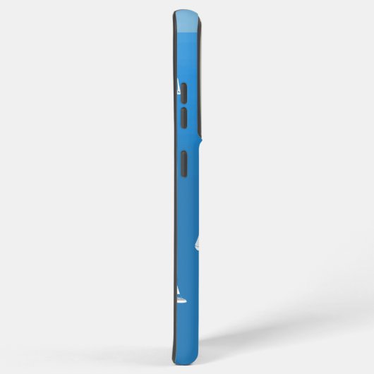 Segelboote in tiefblauem Meer - Regatta Sailboote Samsung Galaxy Hülle (Rechte Seite)