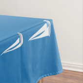 Segelboote in tiefblauem Meer - Regatta Sailboote Tischdecke (Beispiel)