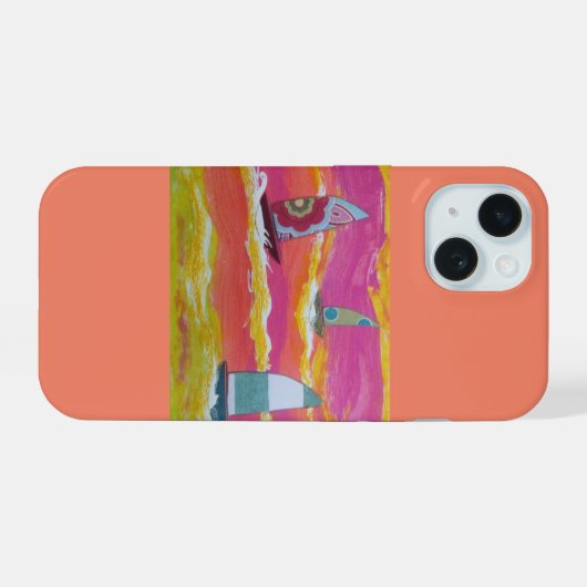 Segelboote iPhone 15 Hülle (Rückseite (Horizontal))