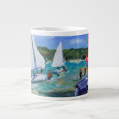 Segelboote Jumbo-Tasse (Vorderseite)