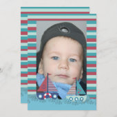 Segelboote Jungs zum Geburtstag Foto einladen Einladung (Vorne/Hinten)