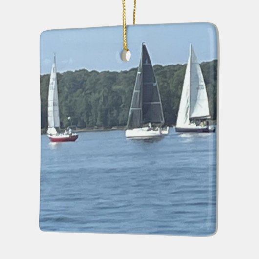 Segelboote-Keramik Keramikornament (Links)