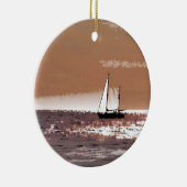 SEGELBOOTE KERAMIK ORNAMENT (Rechts)