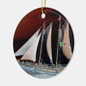 Segelboote Keramikornament (Links)