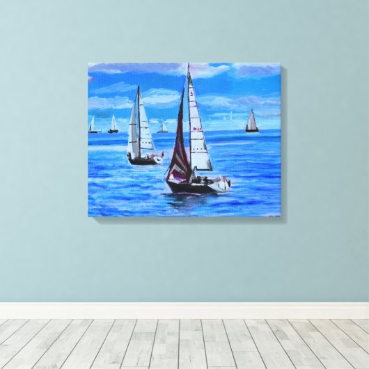 Segelboote Leinwanddruck (Insitu (Holzboden))
