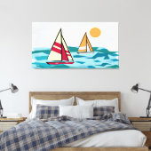 Segelboote Leinwanddruck (Insitu (Schlafzimmer))