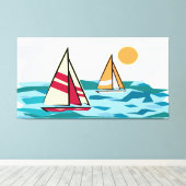 Segelboote Leinwanddruck (Insitu (Holzboden))