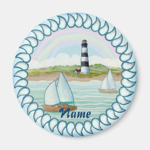 Segelboote Leuchtturm Magnet