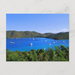 Segelboote, Maho Bay, St. John, U.S.V.I. Postkarte