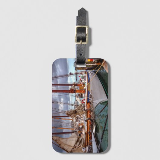 Segelboote Morred an Key West Gepäckanhänger (Vorderseite Vertikal)