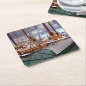 Segelboote Morred an Key West Rechteckiger Pappuntersetzer (angewinkelt)