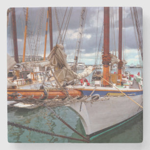 Segelboote Morred an Key West Steinuntersetzer