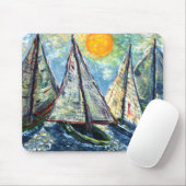 Segelboote mousepad (Mit Mouse)