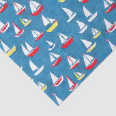 Segelboote Muster Seidenpapier (Ausschnitt)