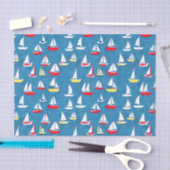 Segelboote Muster Seidenpapier (Handwerk)