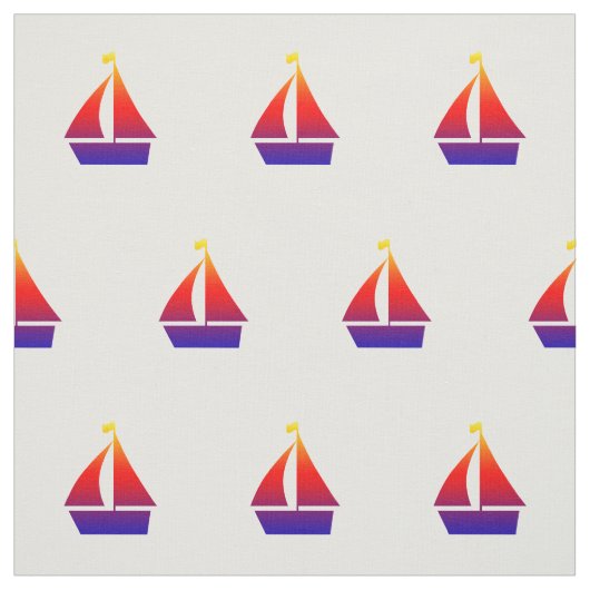 Segelboote, nautisches Gewebe Stoff (Muster)
