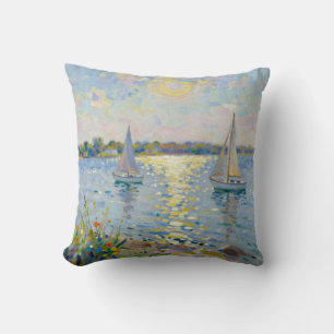 Segelboote Neuengland Sommer Kissen
