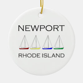 Segelboote Newports Rhode Island Keramik Ornament