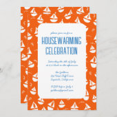 Segelboote Niedlich Beach Wassersport Party Einladung (Vorne/Hinten)