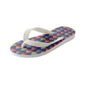 Segelboote, Niedliche nautische Kinder Flip Flops Kinderbadesandalen (Schrägansicht)