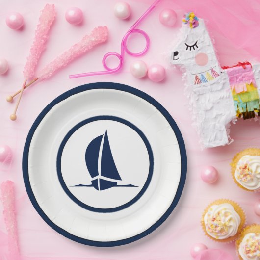 Segelboote Pappteller (Party)