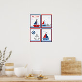 Segelboote-Poster für Jungs-Zimmer Poster (Küche)