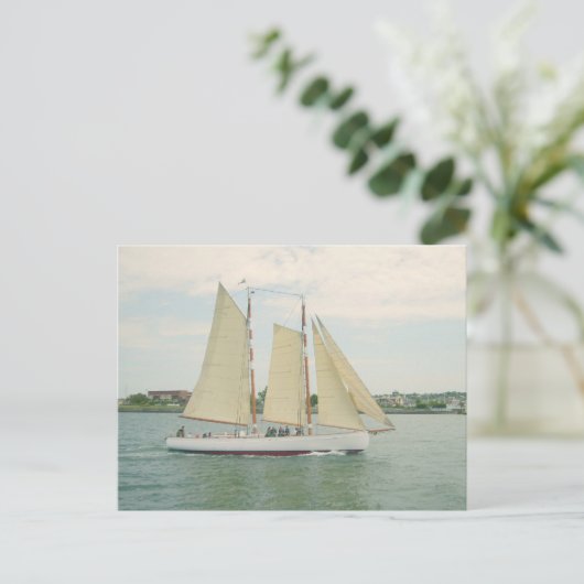 Segelboote Postkarte (Stehend Vorderseite)