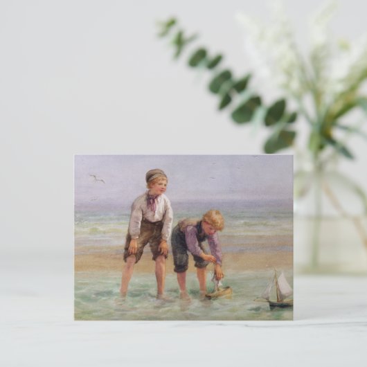 Segelboote Postkarte (Stehend Vorderseite)