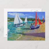 Segelboote Postkarte (Vorne/Hinten)