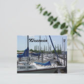 Segelboote Postkarte (Stehend Vorderseite)