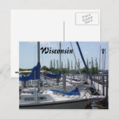 Segelboote Postkarte (Vorne/Hinten)