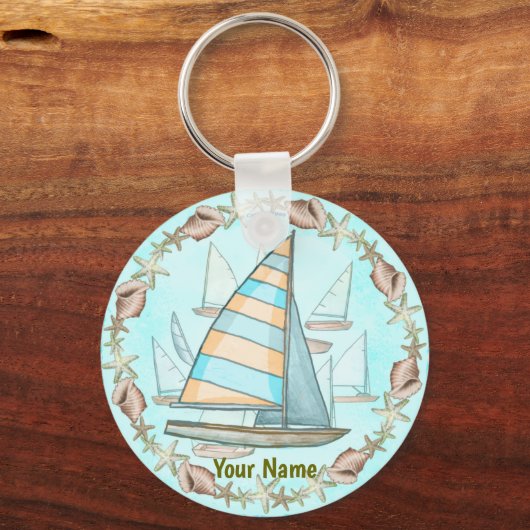 Segelboote Schlüsselanhänger (Vorderseite)
