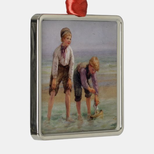 Segelboote Silbernes Ornament (Rechts)