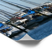 Segelboote St. Petersburg Florida Marina Poster (Ecke)