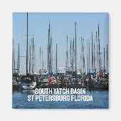 Segelboote St Petersburg Florida Süd-Yatch-Becken Magnet (Vorne)