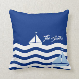 Segelboote Tag Custom Kissen