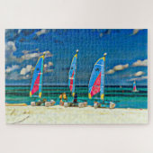 Segelboote Tropical Beach Urlaub Puzzle (Horizontal)