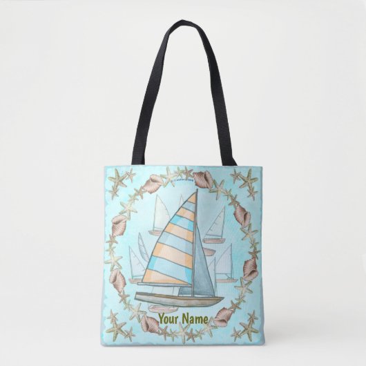 Segelboote überall Tragetasche Tasche (Vorderseite)