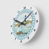 Segelboote Uhr Leuchtturm (Winkel)