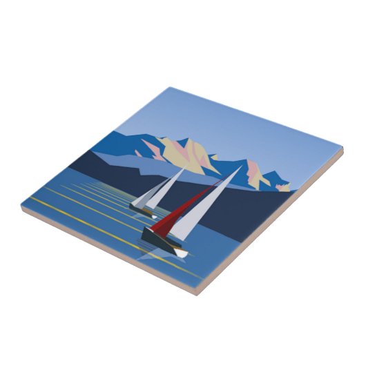 Segelboote und Foto Fliese (Seite)