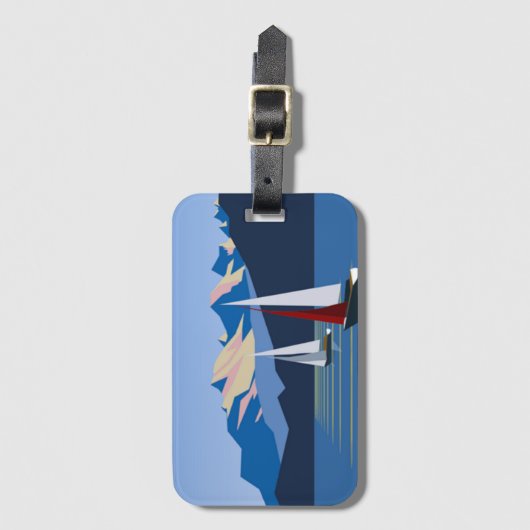 Segelboote und Foto Gepäckanhänger (Vorderseite Vertikal)