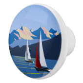 Segelboote und Foto Keramikknauf (Rechts)