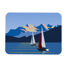 Segelboote und Foto Magnet