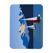 Segelboote und Foto Magnet (Vertikal)