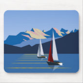 Segelboote und Foto Mousepad (Vorne)