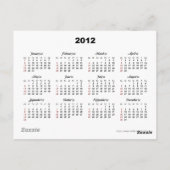 Segelboote und Monte Fuji 2012 Kalender Postkarte (Rückseite)