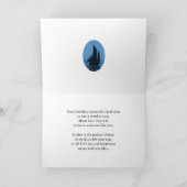 Segelboote vor Anker Geburtstag für Neffen Karte (Innenseite)