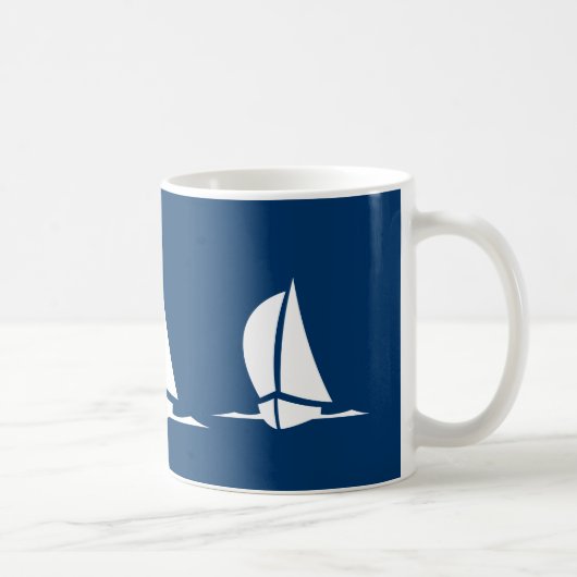 Segelbootkaffee-Tasse Kaffeetasse (Rechts)