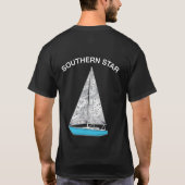 Segelbootkapitän T-Shirt (Rückseite)