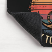 Segelbootkapitän und Segelbootsegler Mousepad (Ecke)